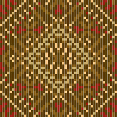 Fototapeta premium Geometric Tribal Abstract Colorful Geometric Pattern Backgroundfolk Embroidery, Aztec Geometric Ornament Print. Design for Carpet, Wallpaper, Clothing, Wrapping, Fabric