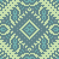 Sarong Geometric Pattern Backgroundfolk Embroidery, Aztec Geometric Ornament Print. Design for Carpet, Wallpaper, Clothing, Wrapping, Fabric