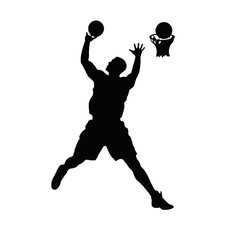 basketball player splash silhouette