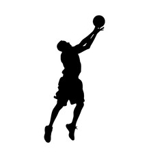 basketball player splash silhouette