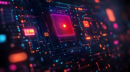 Monitor Icon Representing Digital Technology and Media