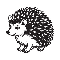 Artistic Hedgehog Vector Art for Merchandising.