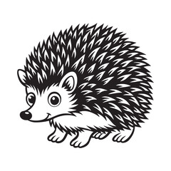 Modern Hedgehog Vector Art for Web Design.