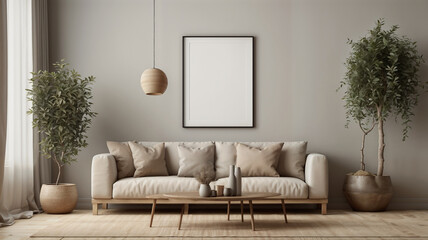 Fototapeta premium modern living room with sofa