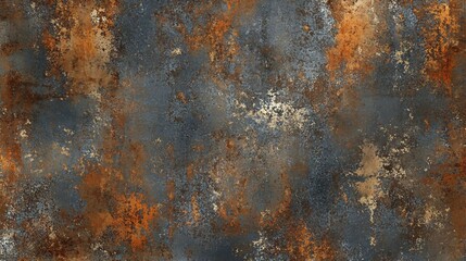 Old Rusty Iron: A Weathered Metal Texture Reflecting Corrosion and Industrial Age Charm 