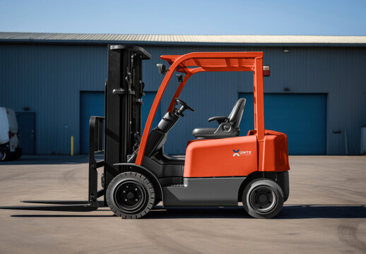 Forklift Mockup With Generative AI