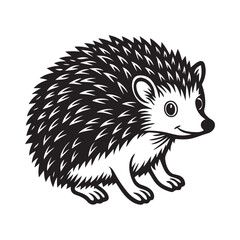 Vector Hedgehog Art for Nature-Themed Projects.
