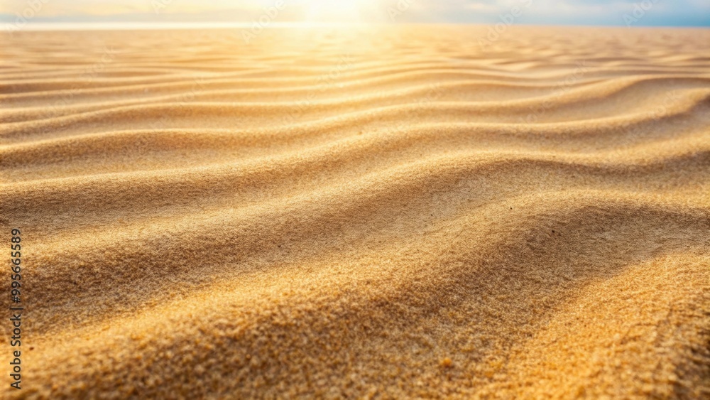 Poster Soft and smooth beach sand texture background , sandy, coastline, natural, vacation, tropical, relaxing, summer, shore, ocean