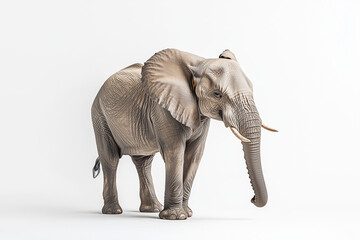 Obraz premium Elephant Calf Walking A young elephant calf walking alongside an adult, its small frame highlighting its youth. 