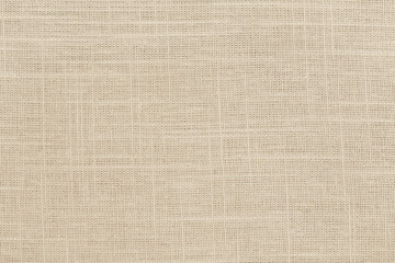 Brown linen fabric cloth texture for background, natural textile pattern.