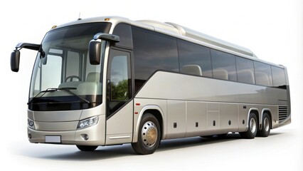 Big touristic coach bus for comfortable trip isolated on background, tourism, coach bus, travel, comfortable, luxury