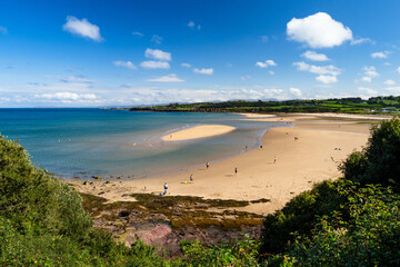 Lligwy Bay, Anglesey, Wales, UK in summer
