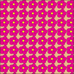 pink flower pattern design