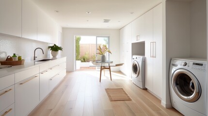 Modern Kitchen and Laundry Room Design