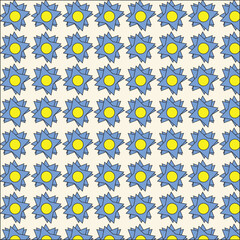 blue flower pattern design