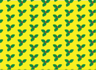 green leaf pattern design