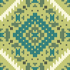 Pakistan Ikat Pattern Originfolk Embroidery, Aztec Geometric Ornament Print. Design for Carpet, Wallpaper, Clothing, Wrapping, Fabric