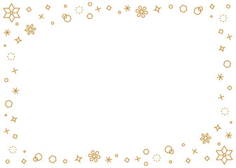 雪の結晶のデコレーションフレーム、冬のイメージデザイン