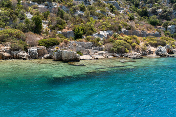 Kekova Island and Sunken City, Demre, Turkey