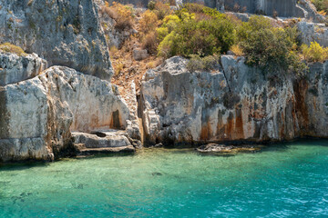 Naklejka premium Kekova Island and Sunken City, Demre, Turkey