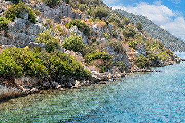 Kekova Island and Sunken City, Demre, Turkey