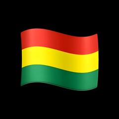 Obraz premium Bolivia Flag Emoji Illustration 