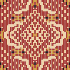 Pakistan Ethnic Pattern Sweatshirtfolk Embroidery, Aztec Geometric Ornament Print. Design for Carpet, Wallpaper, Clothing, Wrapping, Fabric