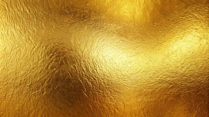 Fototapeta premium Gold foil background providing a shiny metallic texture