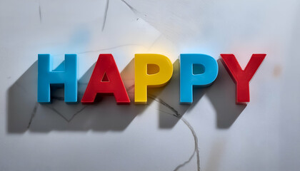 Fototapeta premium HAPPY word