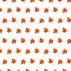 Seamless autumn pattern with leaves