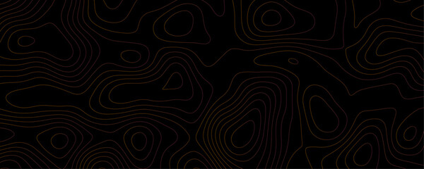 Abstract Topography Design with Dark Background and Geometric Relief Lines for a Modern Cartography Template
