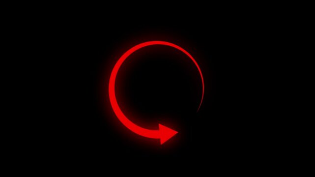 Refresh button icon animation, circle arrow icon set, reload, rotation on background