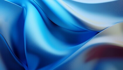 Obraz premium Black dark azure cobalt sapphire blue abstract background. Color gradient. Geometric shape. Wave, wavy curved line. Rough grunge grain noise. Light neon metallic shine shimmer bright. 