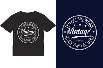 Retro Vintage Typography T-shirt Design