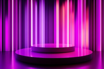 Elegant Minimalistic Stage Designs in Soft Pastel and Bold Colors for Modern Backgrounds