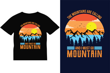 Retro Vintage Outdoor Typography T-shirt Design