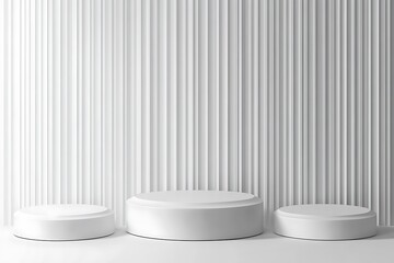 Elegant Minimalistic Stage Designs in Soft Pastel and Bold Colors for Modern Backgrounds