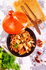 Bigos, a traditional Polish dish with cabbage, cabbage stew