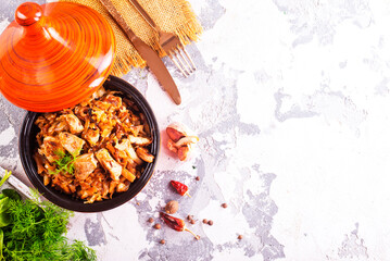 Bigos, a traditional Polish dish with cabbage, cabbage stew