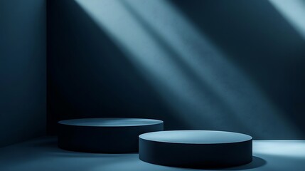 Elegant Minimalistic Stage Designs in Soft Pastel and Bold Colors for Modern Backgrounds