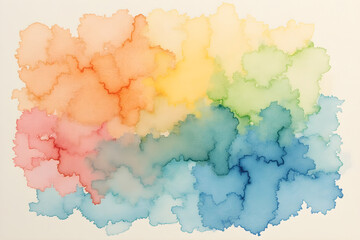 Obraz premium different shades of watercolor applied with a rough brush on a wooden background