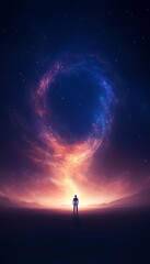 Fototapeta premium Cosmic Space Odysseyillustration