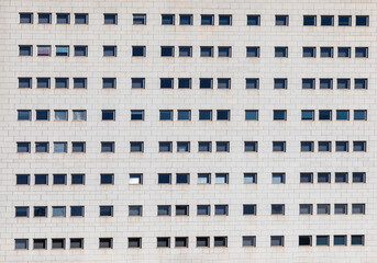 pattern of facade of skyscraper in modern style