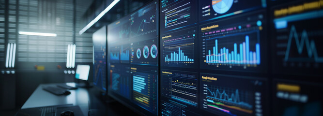 screen Server room cable clutter against a spotty backdrop, showcasing digital business technology