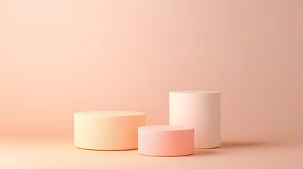 Modern Abstract Geometric Stages with Pastel and Neon Lighting for Minimalist Artistic and Futuristic Set Design Featuring Circular Platforms, Soft Shadows, and Vibrant Colors in Contemporary Spaces