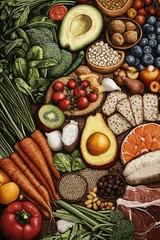 vegetables fruits, healthy food. Selective focus