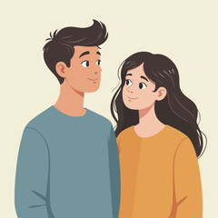 Curious Couple with Question Mark