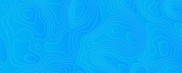 Abstract Terrain Map with Geometric Contours and Marine Navigation Lines for a Modern Digital Topography Illustration
