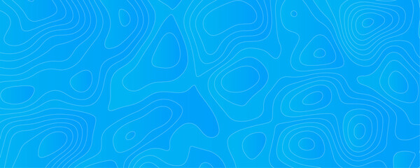 Abstract Landscape Illustration Featuring Topo Contours and Navy Blue Geometric Patterns for a Futuristic Marine Map Design
