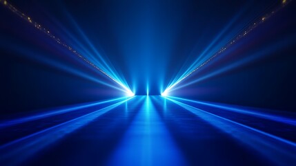 Sparkling Blue Abstract Background